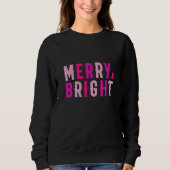 Merry & Bright, prettige kerst Trui (Voorkant)