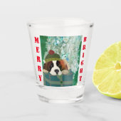 Merry & Bright Puppy Shot Glass Shot Glas (Voorkant)