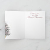 Merry & Bright Pygmy Goat Baby Pink Kaart (Binnen)