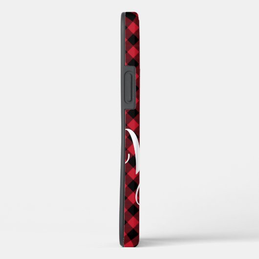 Merry Bright Red Black Buffalo Pset Tartan Xmas Case-Mate iPhone Case (Achterkant / Rechts)