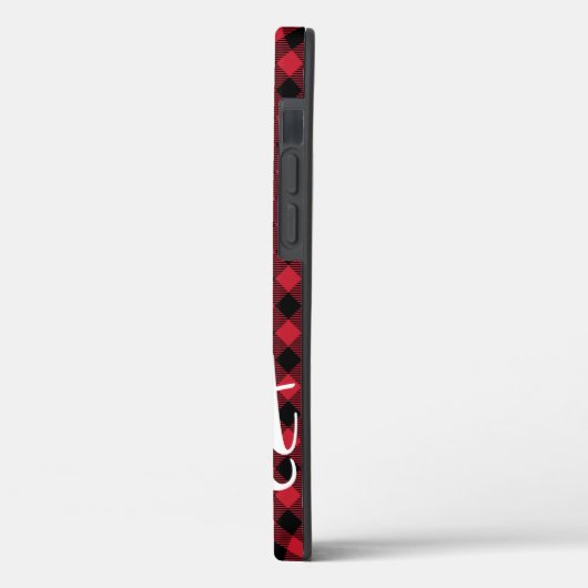 Merry Bright Red Black Buffalo Pset Tartan Xmas Case-Mate iPhone Case (Achterkant / Links)