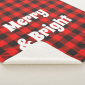 Merry & Bright Red Buffalo Pset Sherpa Deken (3/4)