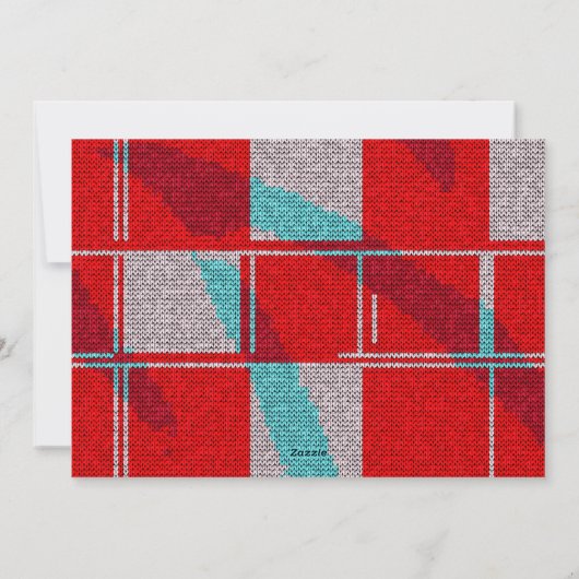 Merry Bright Red Script Familiefoto Kerstmis Feestdagenkaart (Achterkant)