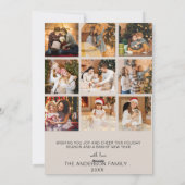 Merry & Bright Retro foto's Kerst vakantie Kaart (Achterkant)