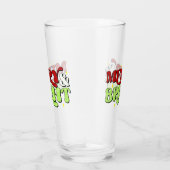 Merry & Bright - Retro Kerstmis Prettige feestdage Glas (Rechts)