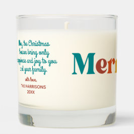 Merry & Bright Retro Kerstmis Typografie