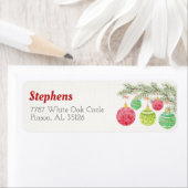 Merry & Bright Return Address Labels (Insitu)