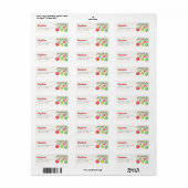 Merry & Bright Return Address Labels (Full Sheet)