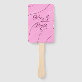 Merry & Bright roze krullende doodle design girly  Handwaaier