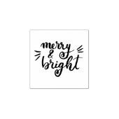 Merry & Bright Rubberstempel (Afrduk)