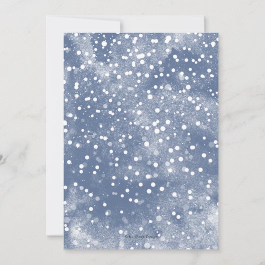 Merry & Bright Santa Cocktail Bar Christmas Kaart (Achterkant)