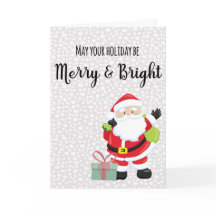 Merry & Bright Santa gepersonaliseerd