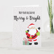 Merry & Bright Santa gepersonaliseerd