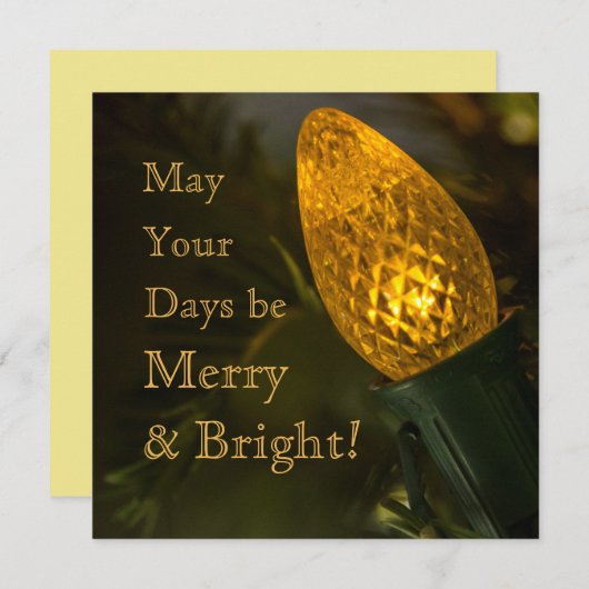 Merry & Bright Save The Date (Voorkant / Achterkant)