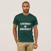 Merry & Bright Scandinavian Style Christmas Shirt (Voorkant volledig)