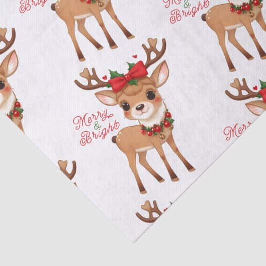 Merry&Bright Schattig Rendier Tissue Papier (Detail)