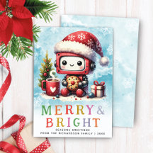 Merry & Bright Schattigee Robot Kerstmis