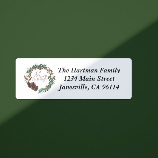 Merry & Bright Seasonal Label