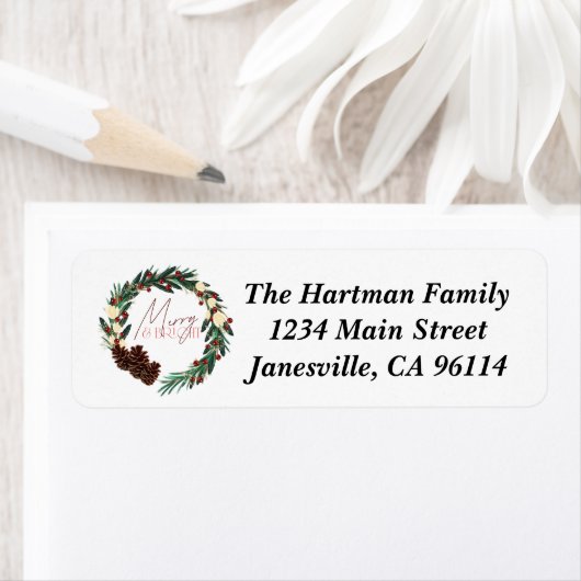 Merry & Bright Seasonal Label (Insitu)