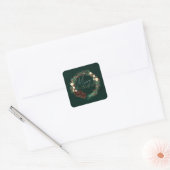Merry & Bright Seasonal Square Sticker (Envelop)