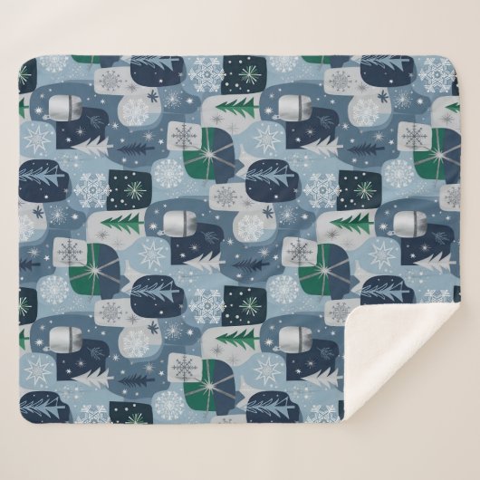 Merry & Bright Sherpa Deken (Voorkant (horizontaal))