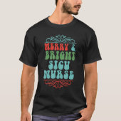 Merry & bright sicu nurse t-shirt (Voorkant)