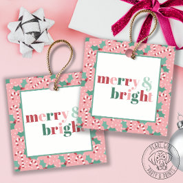 Merry & Bright Snoepriet Bedankjes Labels