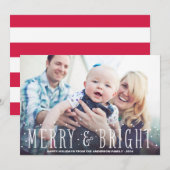 MERRY & BRIGHT SNOWFALL | HOLIDAIRE FOTOKAART FEESTDAGENKAART (Voorkant / Achterkant)