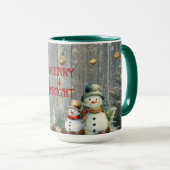 Merry & Bright Snowman Mok (Voorkant rechts)