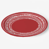 Merry & Bright Sparking Lights Chic Holiday Party Papieren Bordje (Gekanteld)