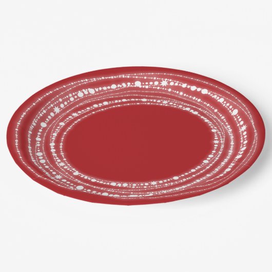 Merry & Bright Sparking Lights Chic Holiday Party Papieren Bordje (Gekanteld)