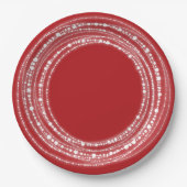 Merry & Bright Sparking Lights Chic Holiday Party Papieren Bordje (Voorkant)