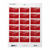 Merry & Bright Sparking Lights Holiday Adres Etiket (Full Sheet)