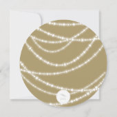 Merry & Bright Sparkles Chic Holiday Party nodigt  Kaart (Achterkant)