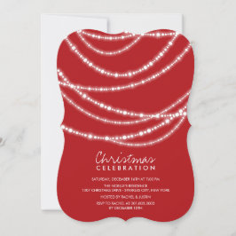 Merry & Bright Sparkles Chic Holiday Party nodigt  Kaart