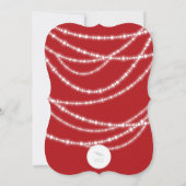 Merry & Bright Sparkles Chic Holiday Party nodigt  Kaart (Achterkant)