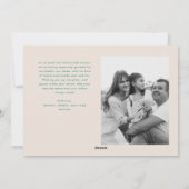 Merry & Bright Squiggle Lijst roze + groen Feestdagenkaart (Achterkant)