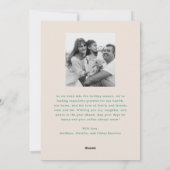 Merry & Bright Squiggle Lijst roze + groen Feestdagenkaart (Achterkant)