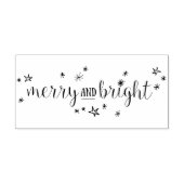 Merry & Bright Stars Vakantie Rubber Stamp Rubberstempel (Afrduk)