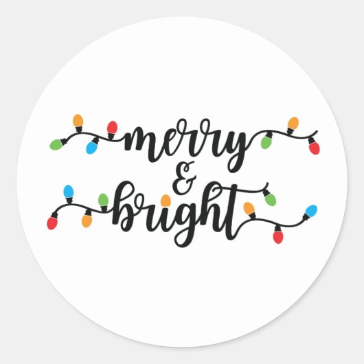 Merry & Bright Stickers  (Voorkant)