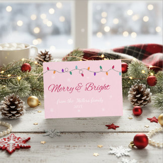Merry & Bright | Stijlvol  Feestdagenkaart