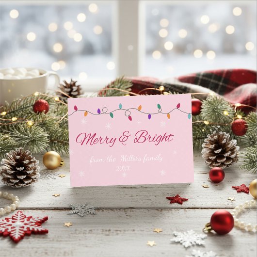 Merry & Bright | Stijlvol  Feestdagenkaart