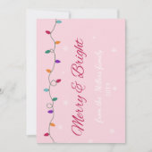 Merry & Bright | Stijlvol  Feestdagenkaart (Voorkant)