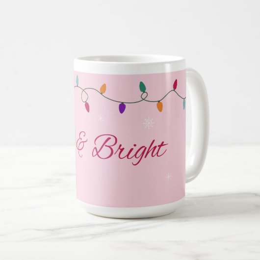 Merry & Bright | Stylish  Koffiemok (Voorkant rechts)
