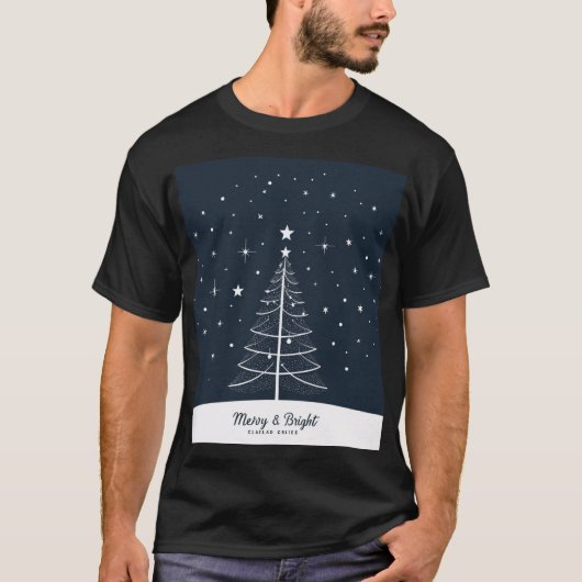 MERRY & BRIGHT T-SHIRT (Voorkant)