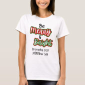 Merry & Bright T-shirt (Voorkant)