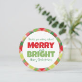 Merry & Bright Teachers Dank je Kaart (Staand voorkant)