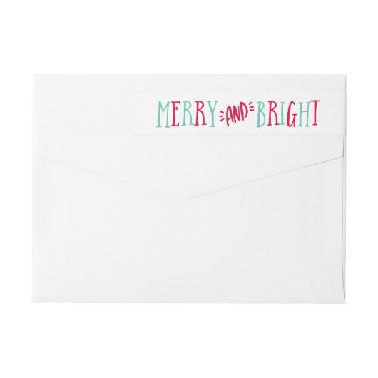 Merry & Bright | Terugkeeradres feestdag (Achterkant)