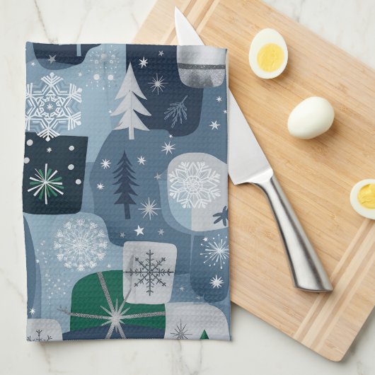 Merry & Bright Theedoek (Quarter Fold)