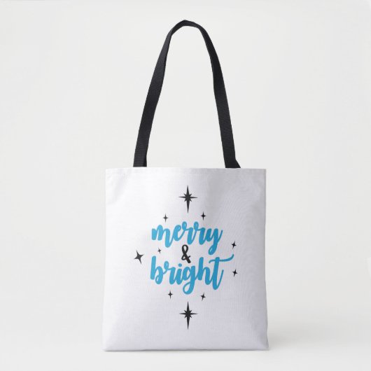 Merry & Bright Tote Bag (Voorkant)